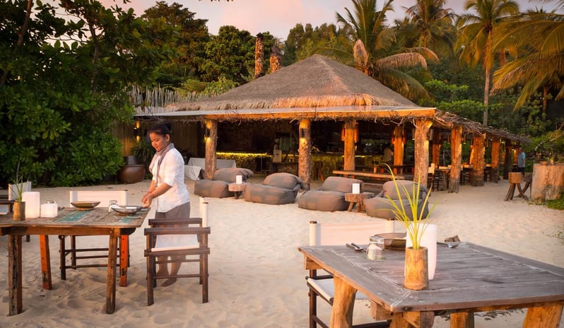 DINNER SET UP AT DRIFTWOOD